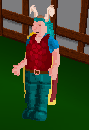 Player wearing dragon scale mail